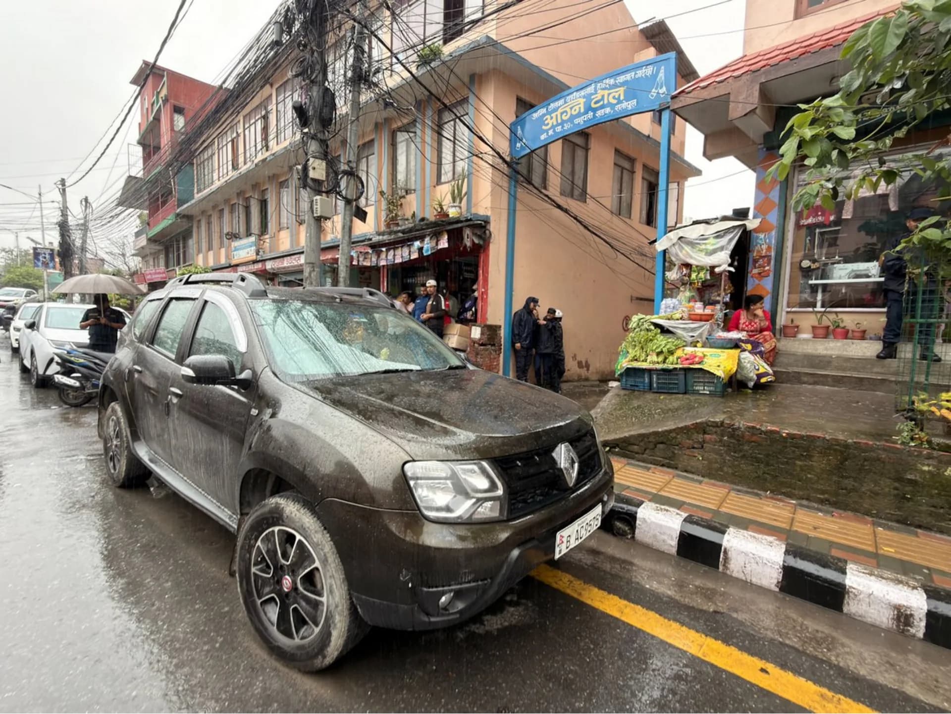Car seen outside Gagan Thapa's Residence