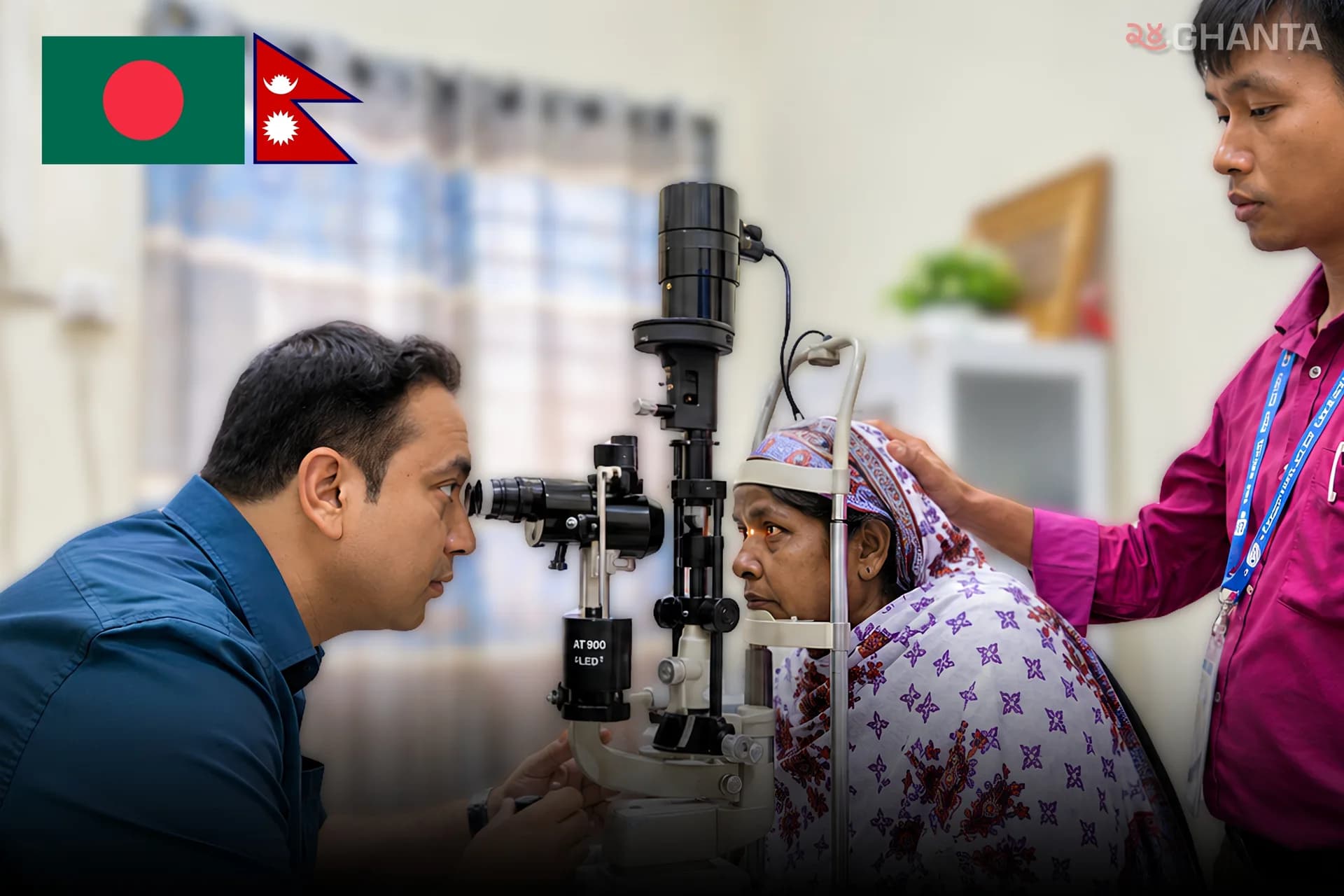 Nepali eye specialists in Bangladesh