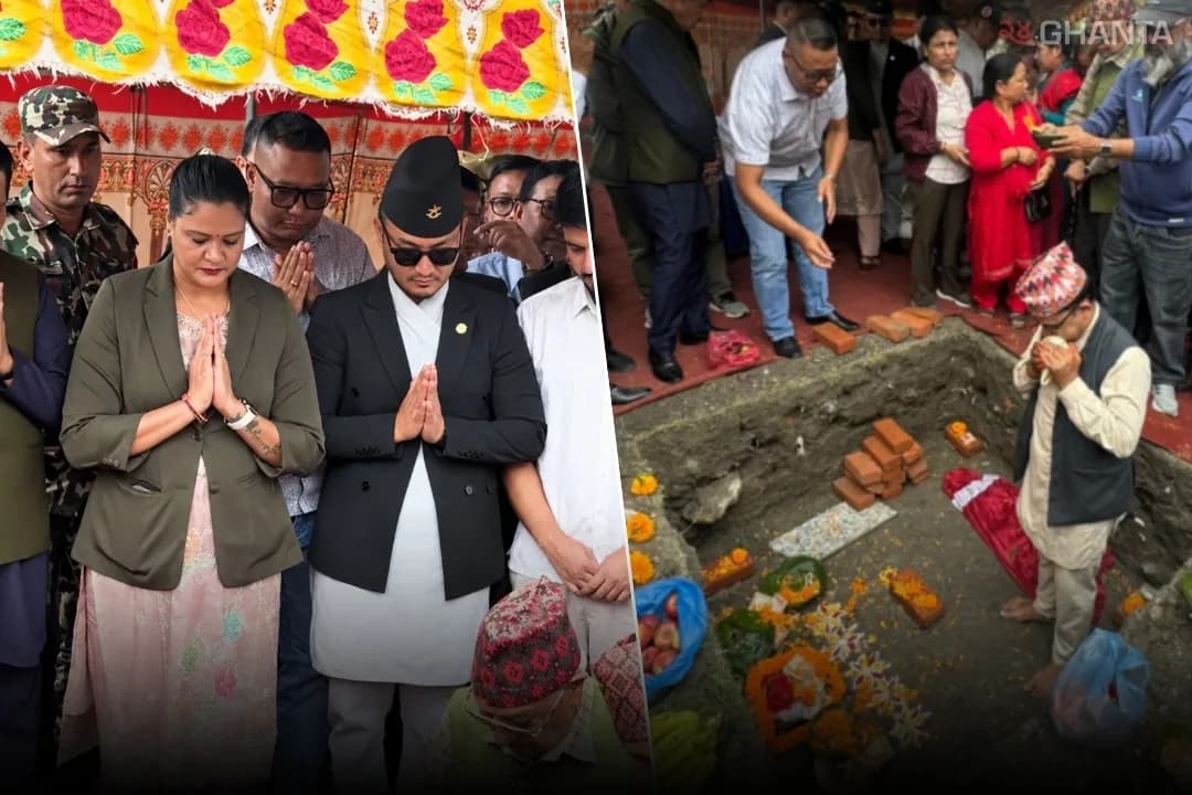 Statue Foundation Laid at Singha Durbar